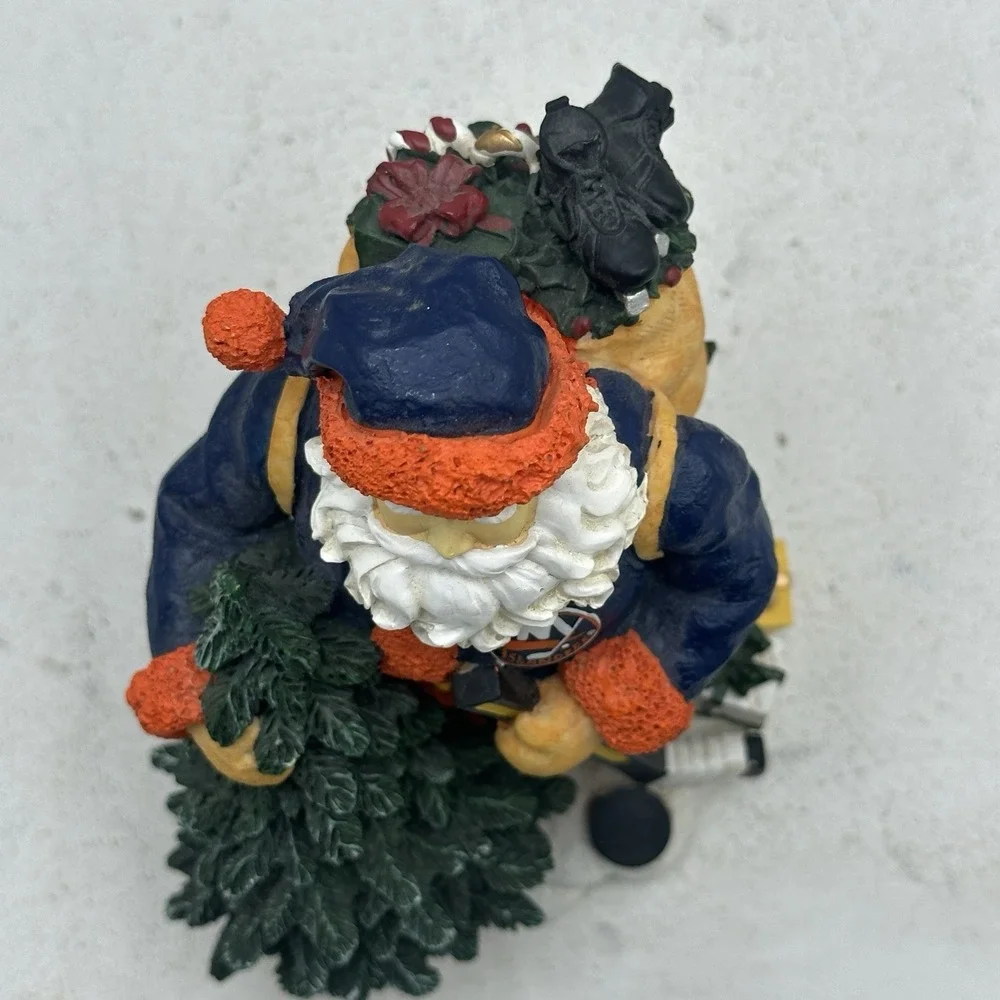 VTG New York Islanders Santa Figurine Memory Company NHL Christmas Decor Y2K 00s